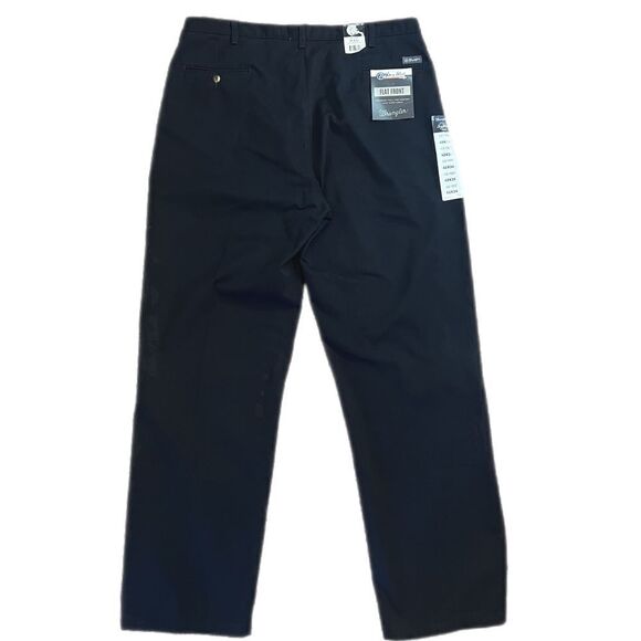 Wrangler George Strait Black Flat Front Pants. Brushed Twill Easy Care Fabric. S - Picture 4 of 9